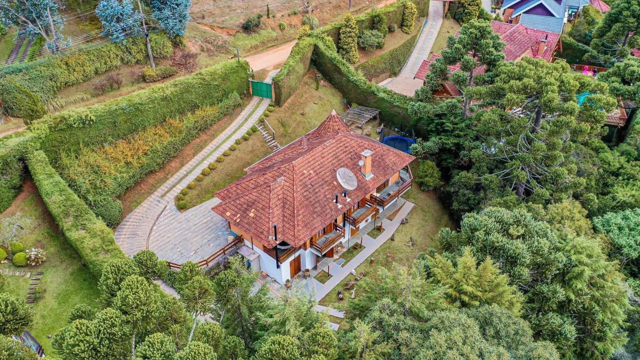 Chale Belga Em Condominio - 1,2 Km Do Centro Turistico Capivari Campos do Jordao Bagian luar foto
